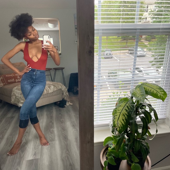 Rusty Red Bodysuit Tanktop - Picture 4 of 16